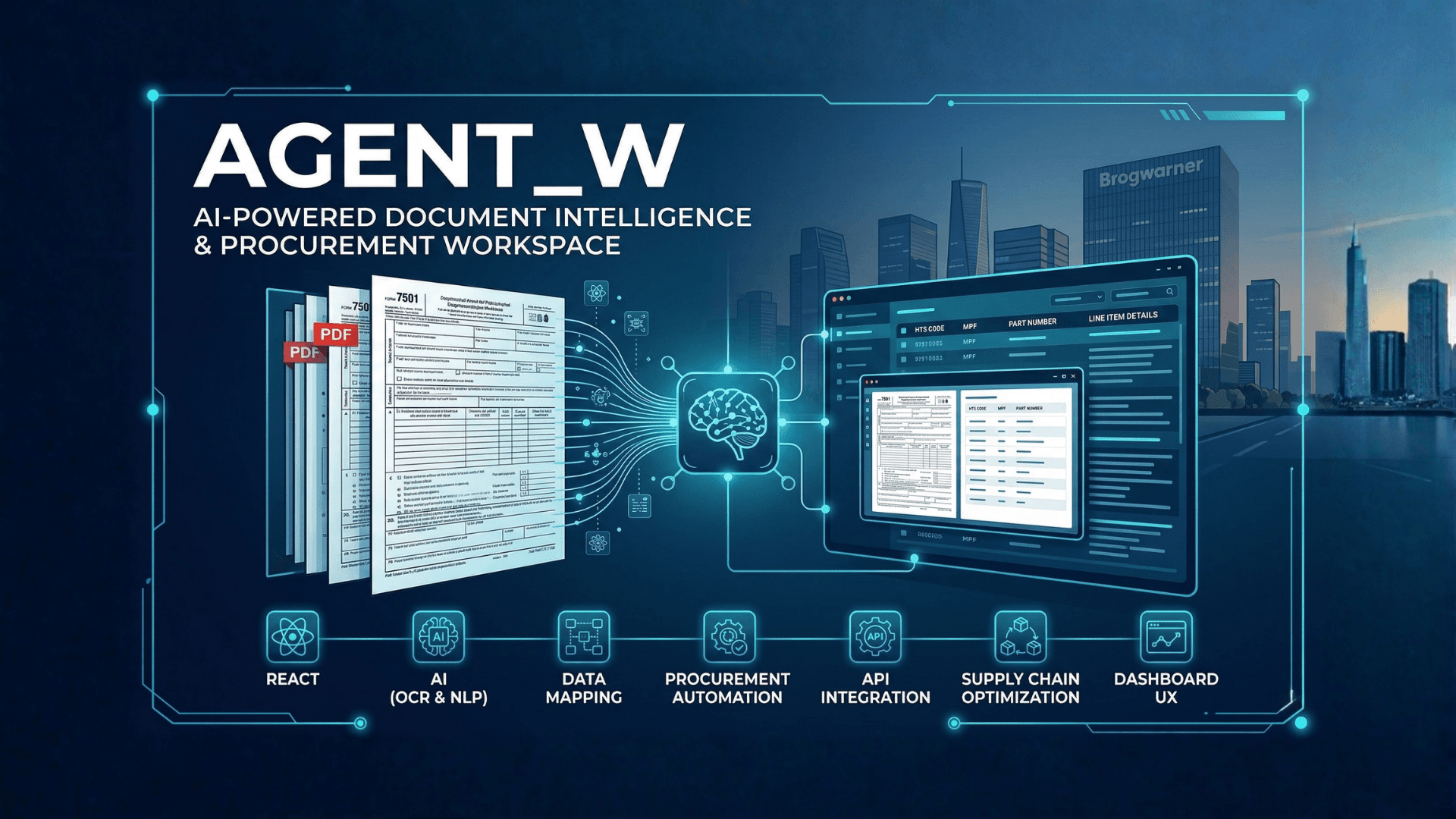 AI-Powered Document Processing & Data Extraction — Dense PDFs to structured data. In real-time. At scale. | Supply Chain AI case study by Wheelson BizAI